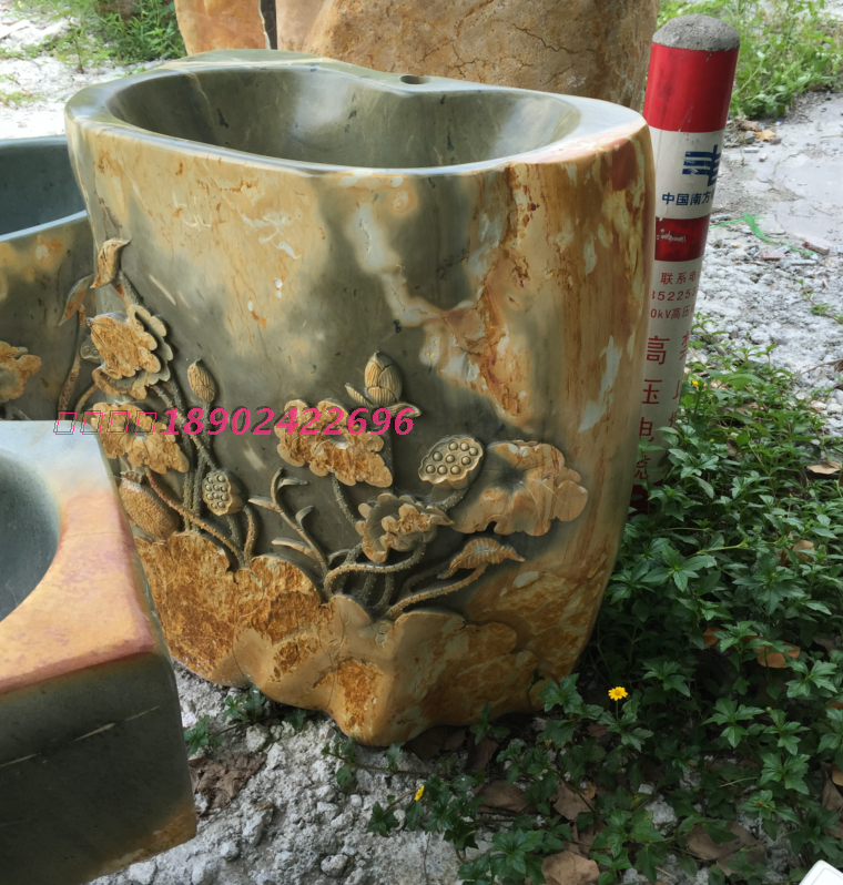 优质绿端立柱盆洗脸盆鹅卵石头连体盆阳台户外一体式落地洗手盆柱|msdalam kategori keluarga memasang ibu, kelengkapan peribadi, sinki, kekaki - dari Buy2taobao.com untuk memberikan perkhidmatan ejen Taobao profesional membeli