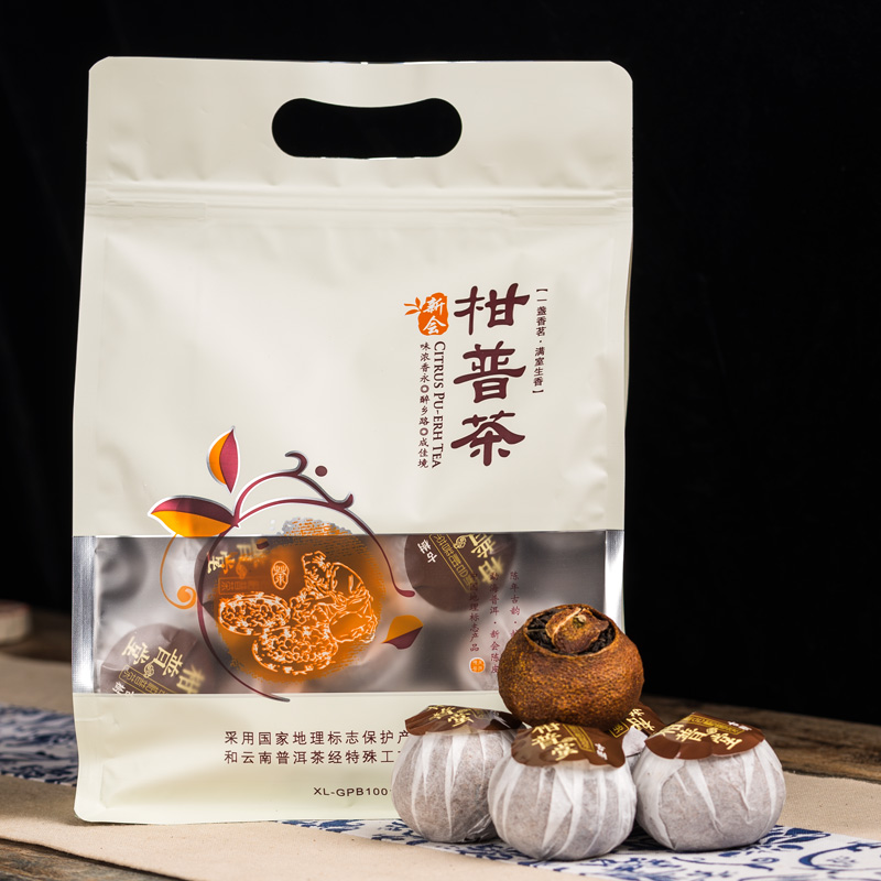【柑普堂】正宗新会柑普茶大红柑陈皮普洱茶熟茶柑橘茶橘普500g|msdalam kategori teh, Pu'er - dari Buy2taobao.com untuk memberikan perkhidmatan ejen Taobao profesional membeli