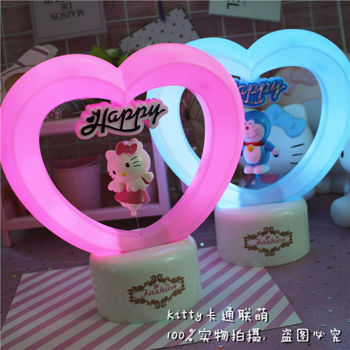 hellokitty哆啦a梦卡通可爱悬浮小夜灯爱心形磁铁台灯创意礼物|msdalam kategori bekalan perayaan/hadiah, cahaya, kreatif/lampu reka bentuk - dari Buy2taobao.com untuk memberikan perkhidmatan ejen Taobao profesional membeli