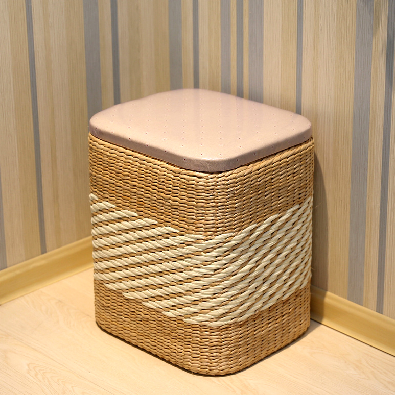 Countryside Straw bedroom Storage stool Shoe changing stool Shoes stool Finishing Box Storage stool Circular stool Storage box Chairs & Stoolsin the Storage consolidation , Home Storage appliances , Stool category - from Buy2taobao.com to provide professional Taobao agent buy service
