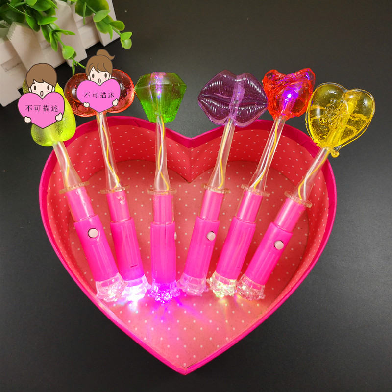 Highlight 8 hour Lamps Glare Colorful Flash Discoloration LED luminescence fluorescence Noctilucent Lollipop 18g*10 branchin the Snacks/Nuts/Specialty , Sweets and snacks/Jelly/Pudding , Candy category - from Buy2taobao.com to provide professional Taobao agent buy service