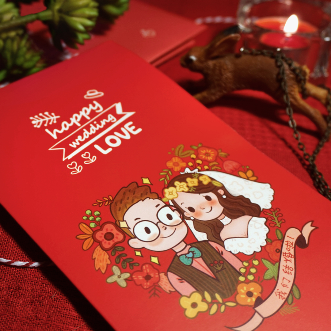 个性原创结婚喜帖 新品请柬订制 创意卡通可爱唯美婚礼请帖可打印|msdalam kategori bekalan perayaan/hadiah, kad jemputan - dari Buy2taobao.com untuk memberikan perkhidmatan ejen Taobao profesional membeli