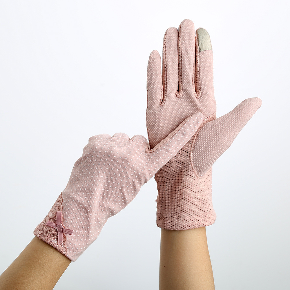 Spring and summer Sunscreen glove have cash less than that is registered in the accounts lady Ride a bike drive a car non-slip ultraviolet-proof glove Lace Touch screen ventilationin the Accessories/Leather belt/Hat/Muffler , Gloves category - from Buy2taobao.com to provide professional Taobao agent buy service