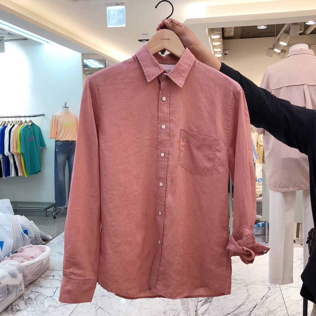 the republic of korea uncle men's wear Linen shirtin the Men's clothing, Shirt category - from Buy2taobao.com to provide professional Taobao agent buy service