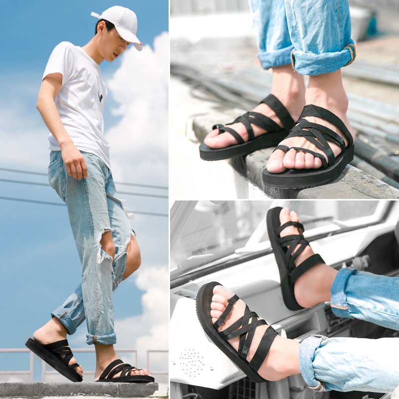 2019 new pattern man Herringbone slipper fashion Exorcism Vietnam summer Sandals leisure time ins Beach shoesin the Men's Shoes, Slippers category - from Buy2taobao.com to provide professional Taobao agent buy service