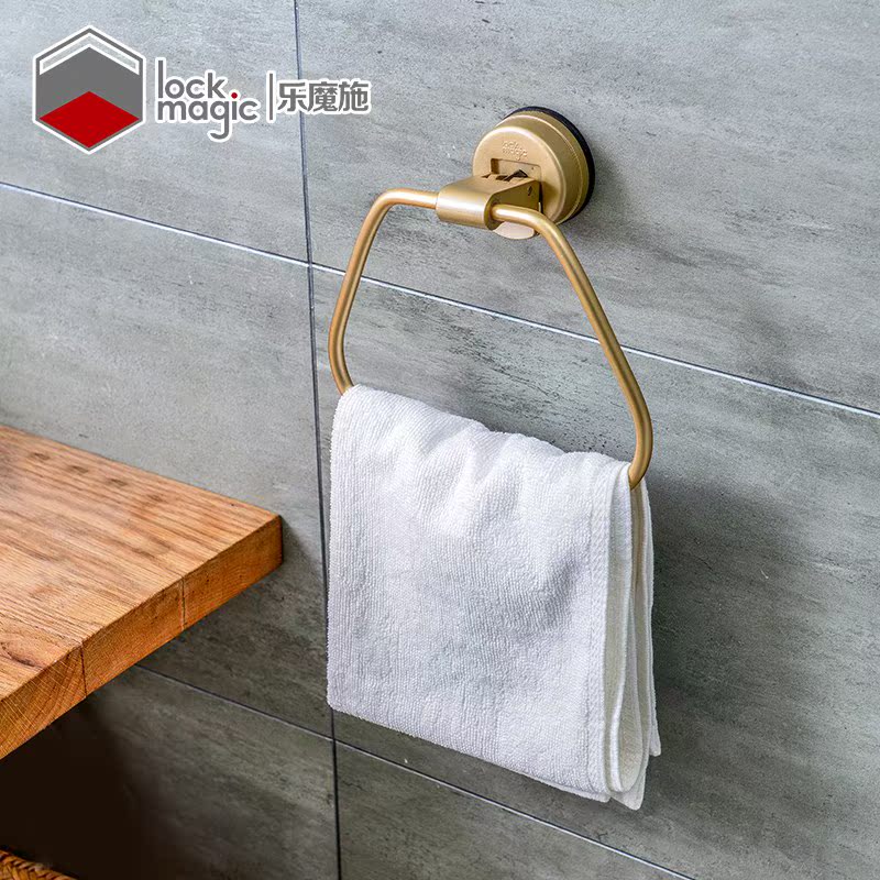 Lemoshi Free punch sucker Towel Ring Space aluminum TOILET ring Towel hanging Northern Europe Towel Towel rackin the Family/Personal Cleaning Tools , Sanitary appliances/Bathroom accessories , Towel hanging/Towel rack category - from Buy2taobao.com to provide professional Taobao agent buy service