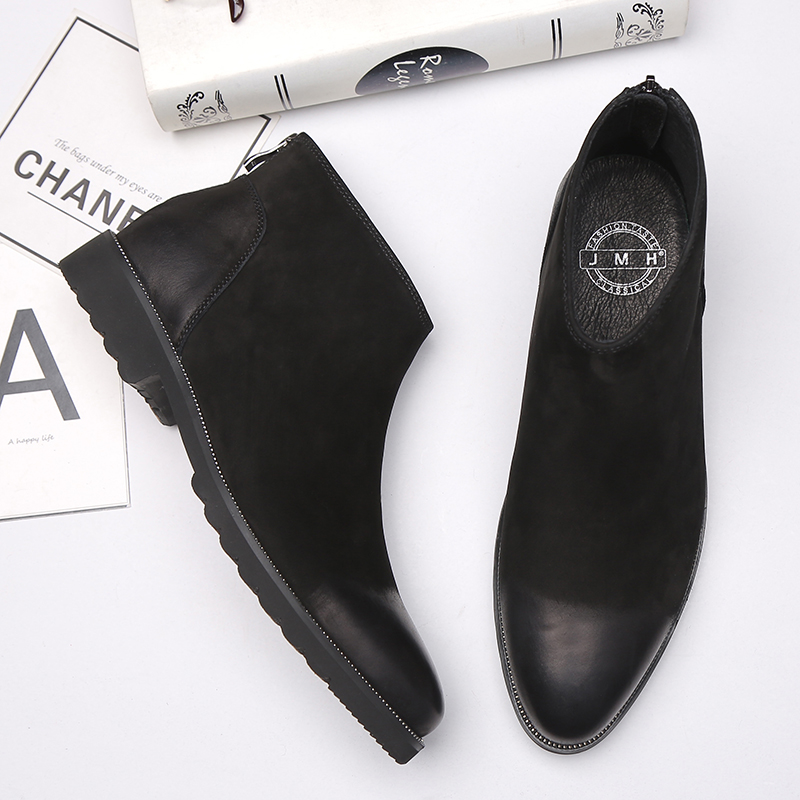 Europe and America genuine leather Help Riding boots Retro personality England leisure time Bootie Nubuck leather High shoes Chelsea Bootsin the Men's Shoes, Boots category - from Buy2taobao.com to provide professional Taobao agent buy service
