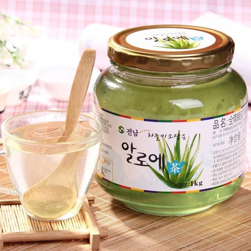 Send spoon the republic of korea Original Imported Chonnam Honey Aloe Vera 1kg Brew drink Fruity tea leisure time Hot drinksin the Coffee/Oatmeal/Chongyin , Lotus root starch/Oatmeal/Drink mixes , Honey, fruit tea category - from Buy2taobao.com to provide professional Taobao agent buy service