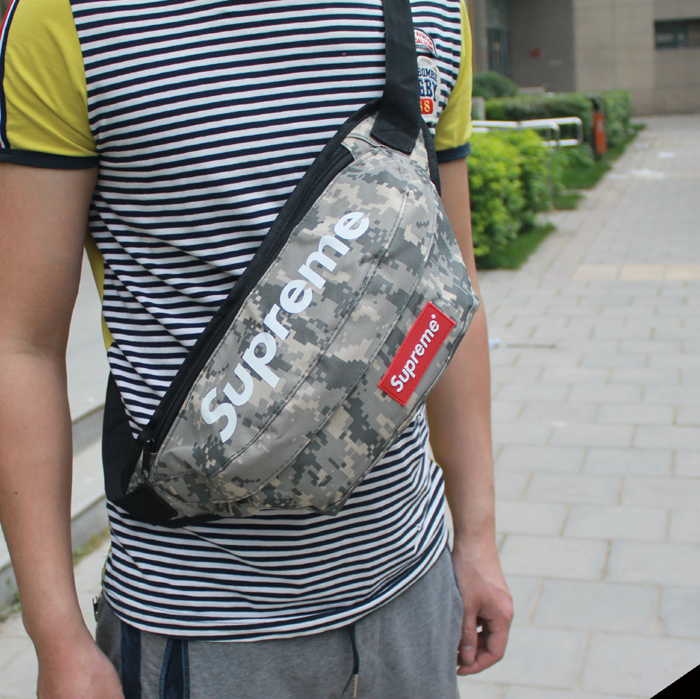 supreme Korean wave packet dead fly messenger bag chest pockets bag Messenger bags shoulder bag ...