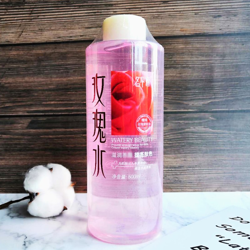 名草源玫瑰水保濕500ml滋潤爽膚女學生面部補水定妝化妝柔護膚品在類目 美容護膚/美體/精油, 化妝水/爽膚水中 - 來自Buy2taobao.com提供專業的淘寶代購服務