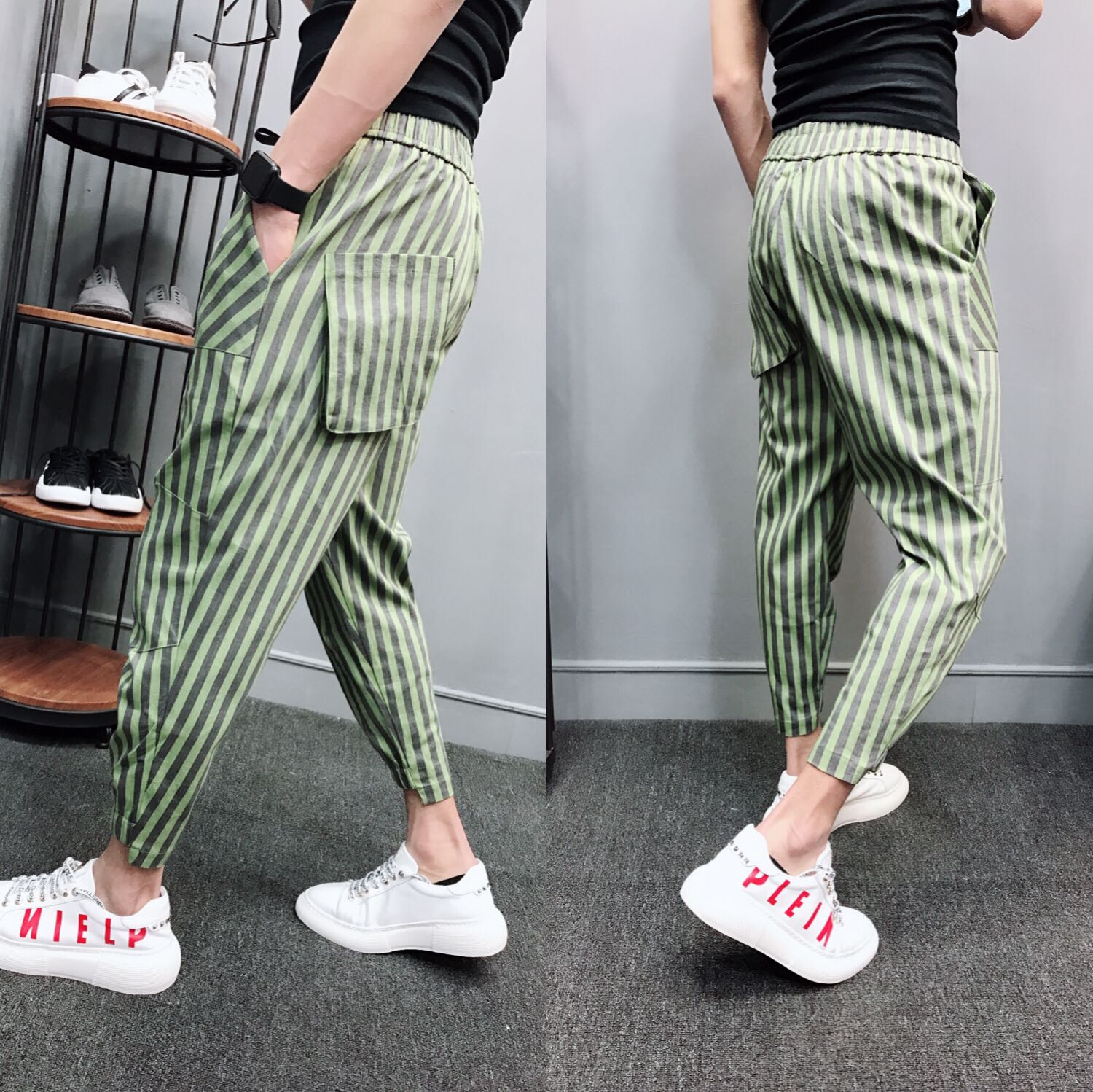 summer Thin section Ninth pants man Casual pants Self cultivation Korean Edition Trend Haren Feet Schoolboy summer 9 points trousersin the Men's clothing, Casual pants category - from Buy2taobao.com to provide professional Taobao agent buy service