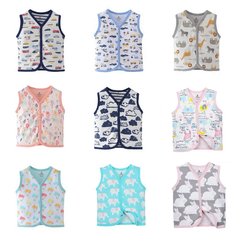 Vest double-deck pure cotton Spring and autumn payment vest Infants Newborn Cotton waistcoat men and women babyin the Children/Baby/Family fitted , Vest category - from Buy2taobao.com to provide professional Taobao agent buy service