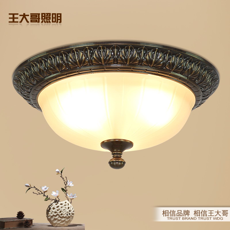 美式吸顶灯复古全铜简欧田园客厅餐厅卧室过道铜6222灯欧式吸顶灯在类目 家装主材, 灯具灯饰, 吸顶灯中 - 来自Buy2taobao.com提供专业的淘宝代购服务