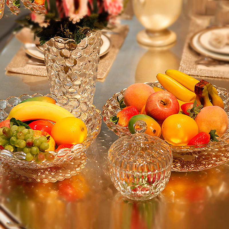 originality fruit Glass Fruit plate suit modern a living room Fruit plate Wedding celebration Dried fruit tray Large Fruit bowl Candyin the Tableware , Tableware , Fruit bowl/Fruit plate/Hamper category - from Buy2taobao.com to provide professional Taobao agent buy service