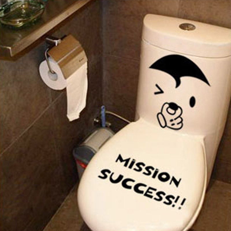 Home home TOILET Toilet stickers originality Decorative Wall Stickers Shower Room lovely Cartoon waterproof closestool Stickers Stickerin the Home accessories , Stickers , Toilet posts category - from Buy2taobao.com to provide professional Taobao agent buy service