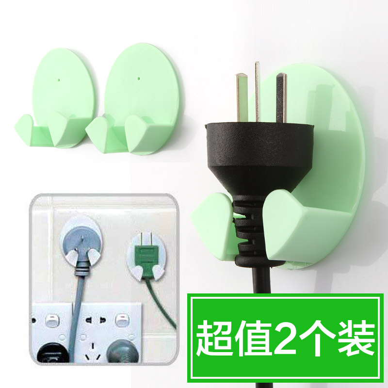 免钉强力粘胶插座挂钩挂电源插头的粘贴支架创意塑料墙壁墙上粘钩在类目 收纳整理, 家庭整理用具, 挂钩/粘钩中 - 来自Buy2taobao.com提供专业的淘宝代购服务