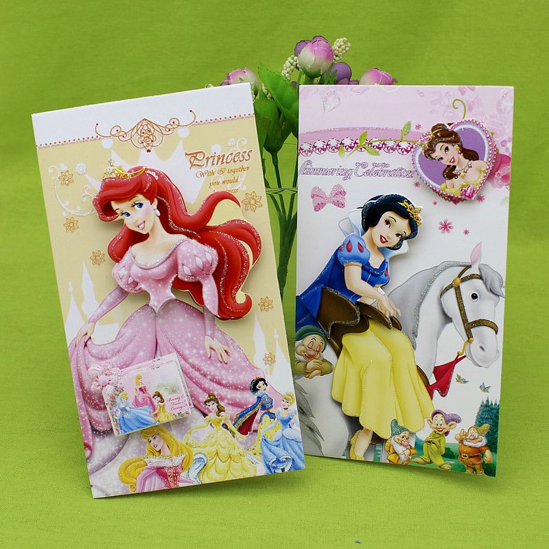 热销韩国创意贺卡可爱白雪公主六一儿童节带信封生日卡片明信片在类目 节庆用品/礼品, 贺卡/卡片中 - 来自Buy2taobao.com提供专业的淘宝代购服务