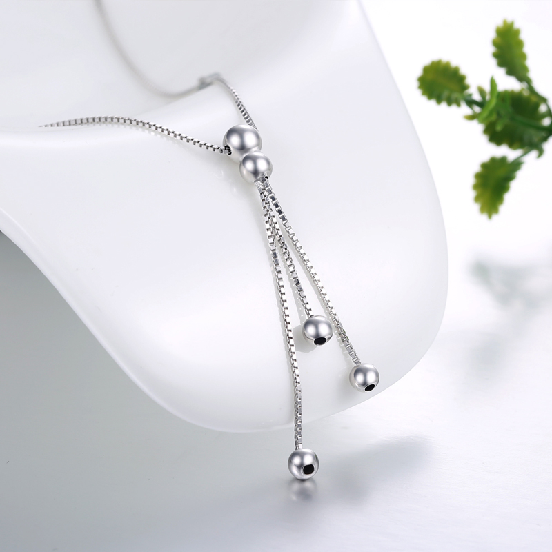 Genuine Silver Necklace S925 Sterling Silver Female models tassels Japan and South Korea Simplicity fashion clavicle sweater chain Jewelry Accessories jewelryin the Accessories/Fashion Jewelry, Pendant/Pendant category - from Buy2taobao.com to provide professional Taobao agent buy service