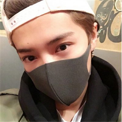 日本pitta mask明星鹿晗同款口罩黑色防雾霾遮