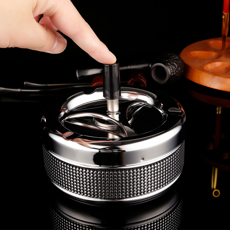 KC European style With cover Windbreak ashtray originality personality Special gift Large customized a living room Stainless steel Boutiquein the Festive supplies/Gift , Gift ideas , Fashion ashtray category - from Buy2taobao.com to provide professional Taobao agent buy service