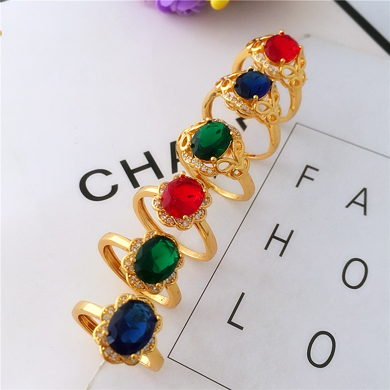 new pattern Euro coins Shakin Ring All-match fashion Gold-plated temperament gemstone Ring lady bride marry Jewelryin the Accessories/Fashion Jewelry, Ring/Ring category - from Buy2taobao.com to provide professional Taobao agent buy service