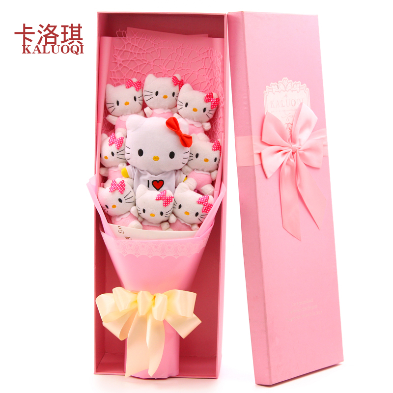 卡通花束礼盒小猫花束公仔花束送女生女朋友创意生日礼物仿真花束|ruв категории доставка цветов/цветок моделирования/растения садоводства, мультфильм цветы/шоколад, цветы (новая), мультфильм цветы - от Buy2taobao.com для оказания профессиональной услуги покупки агента Taobao