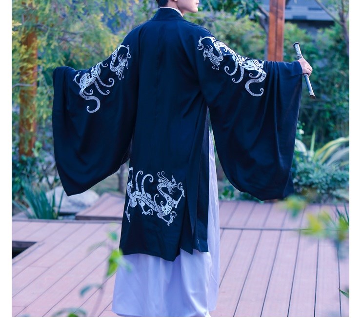 天外曲 汉服男 忘机云纹绣花大氅交领上襦套装非古装重回长袍日常在类目 女装/女士精品, 唐装/民族服装/舞台服装, 民族服装/舞台装中 - 来自Buy2taobao.com提供专业的淘宝代购服务