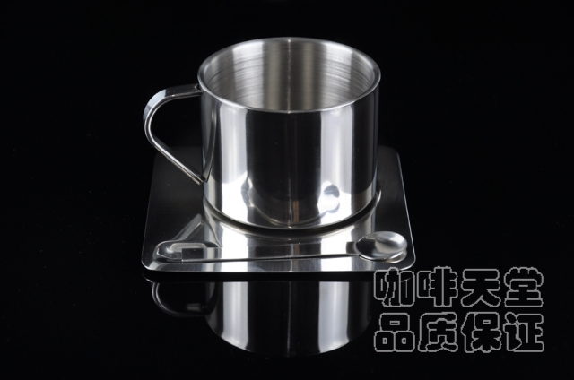 意式濃縮咖啡杯套裝 雙層不鏽鋼中空杯 150ML創意杯配勺/盤在類目 餐飲具, 咖啡器具, 咖啡杯中 - 來自Buy2taobao.com提供專業的淘寶代購服務