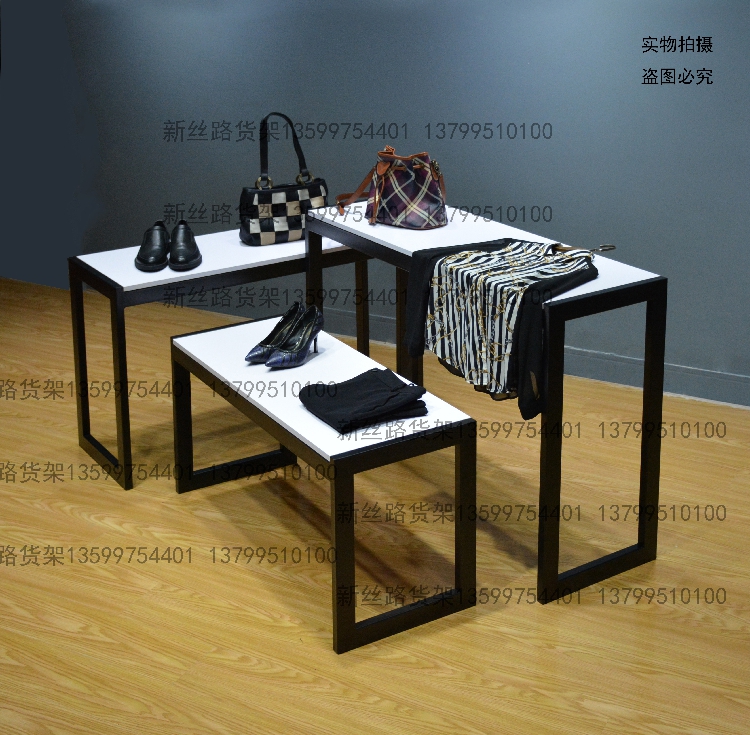 高低架/中岛架/精品展台/服装店流水台/橱窗展示架/铁艺陈列道具|ruв категории коммерческий/офисная мебель, полки/витрина, бутик - витрина/витрина - от Buy2taobao.com для оказания профессиональной услуги покупки агента Taobao