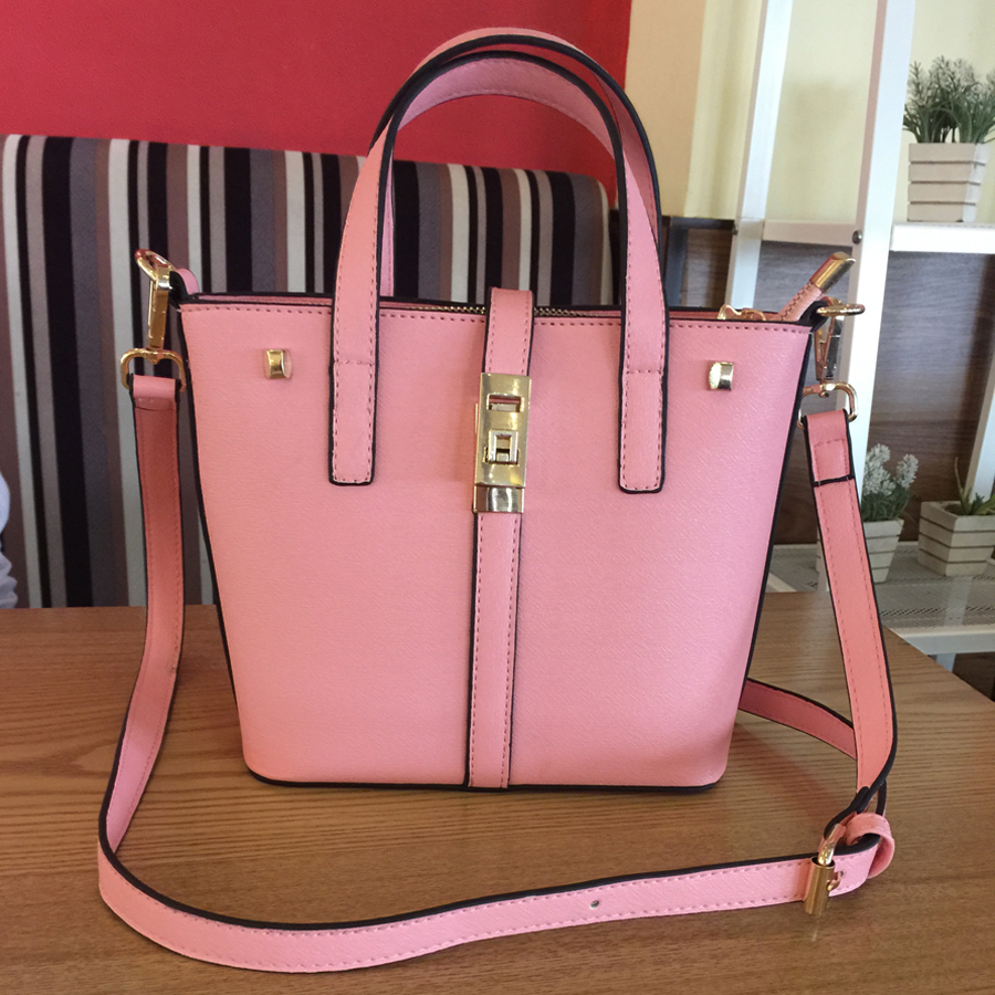 潮包2016新款女包小水桶包单肩简约女士手提