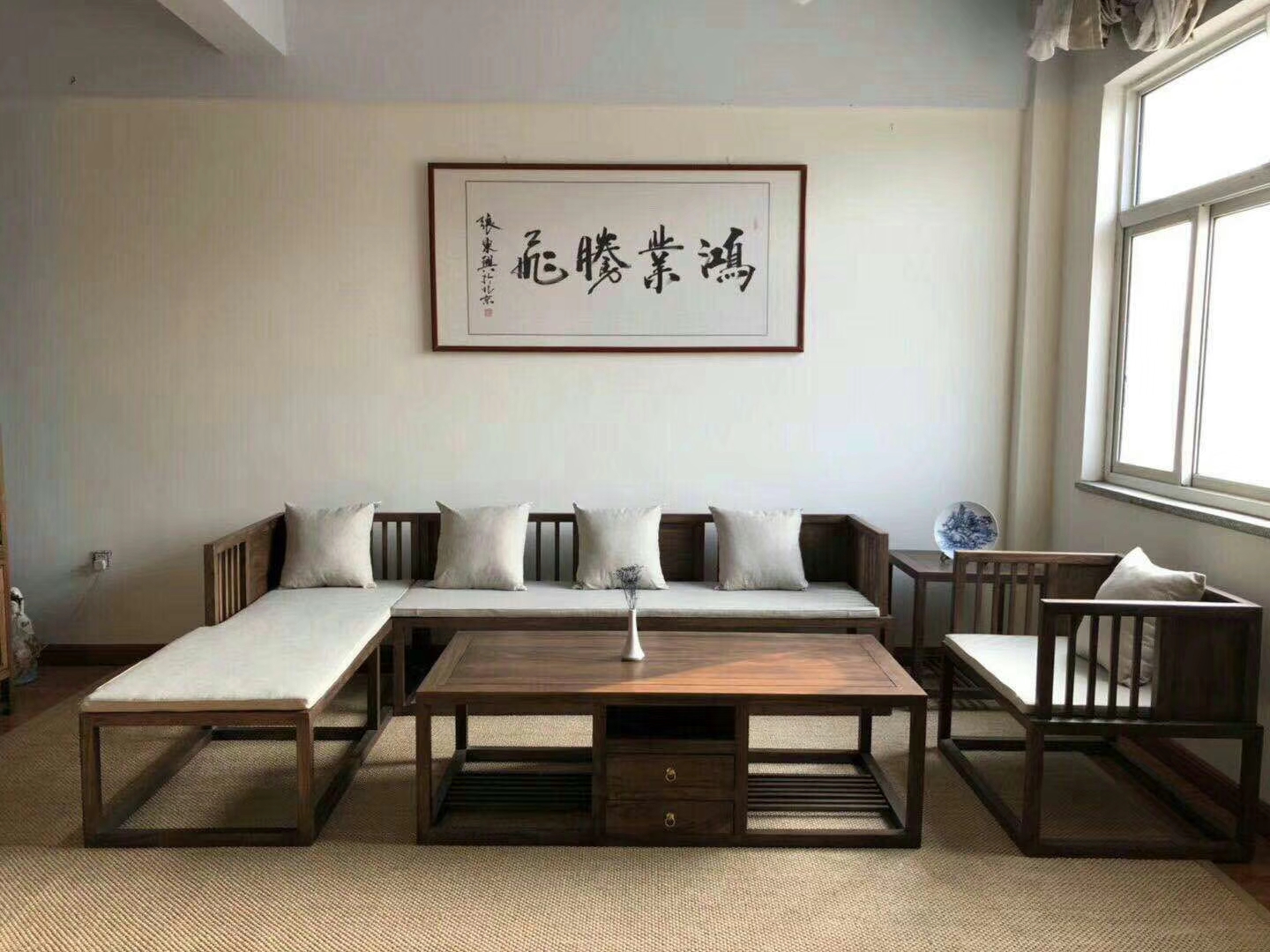 新中式实木沙发 免漆环保家具组合套装客厅家具|msdalam kategori perabot kediaman, perabot, Hidup Perabot Bilik, Sofa + sudut beberapa - dari Buy2taobao.com untuk memberikan perkhidmatan ejen Taobao profesional membeli