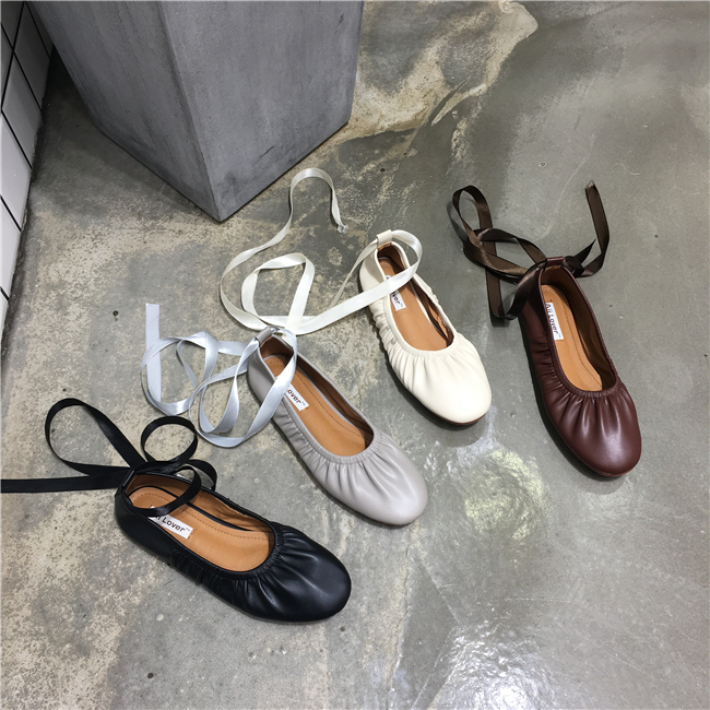 FQ3 实拍2019温柔仙女单鞋绑带芭蕾舞系带百搭浅口黑色女生春晚在类目 女鞋, 低帮鞋中 - 来自Buy2taobao.com提供专业的淘宝代购服务