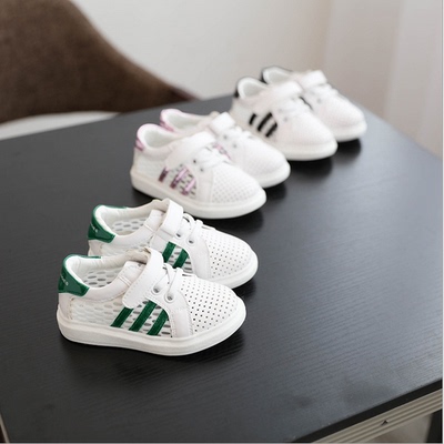 儿童网鞋透气休闲小童鞋宝宝小白鞋女童镂空运