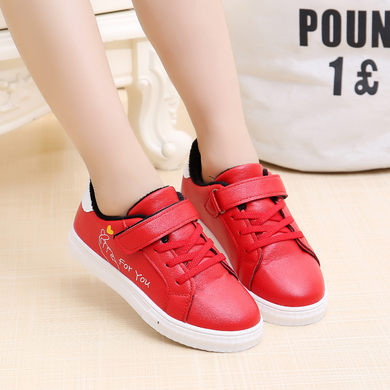 Children's Sports Shoes 2019 Autumn and winter new pattern Plush skate shoes CUHK student skate shoes girl soft sole White shoesin the Shoes/Baby Shoes/Parent-child shoes , Sports shoes category - from Buy2taobao.com to provide professional Taobao agent buy service