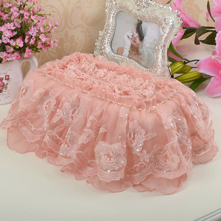 Fabric art Lace European style Countryside Korean Towel sets Tissue box cover Tissue cover dustproof decorate Coverin the Storage consolidation , Home Storage appliances , Pouch , Towel sets category - from Buy2taobao.com to provide professional Taobao agent buy service
