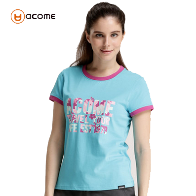 ACOME/阿珂姆全棉女式LOGO款印花短袖T恤AG131T2016不掉色不缩水在类目 户外/登山/野营/旅行用品, 户外服装, 速干衣裤, 速干T恤中 - 来自Buy2taobao.com提供专业的淘宝代购服务