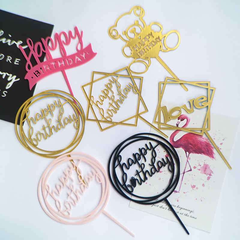 Acrylic birthday Inserted card Cake baking decorate originality Valentine's Day wedding Dessert party plug-in unitin the Festive supplies/Gift , Dress supplies category - from Buy2taobao.com to provide professional Taobao agent buy service