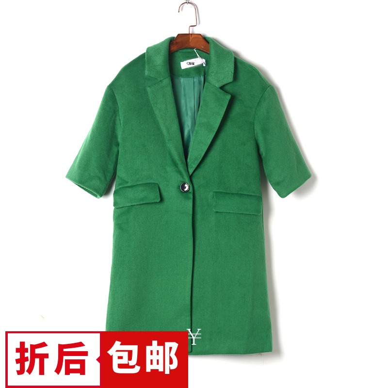 19.9 Dollar Clearance QB series brand Women's wear Zhicheng discount Easy Three Quarter Sleeve woolen coat coatin the Women's clothing/Boutique , Woolen jacket category - from Buy2taobao.com to provide professional Taobao agent buy service