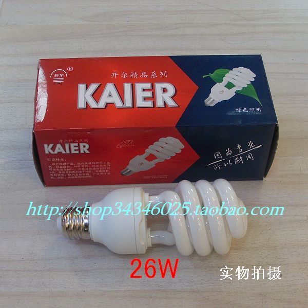 上海开尔 螺旋型三基色电子节能灯26W 保一年 实体店在类目 家装主材, 光源, 荧光灯, 紧凑型节能荧光灯中 - 来自Buy2taobao.com提供专业的淘宝代购服务