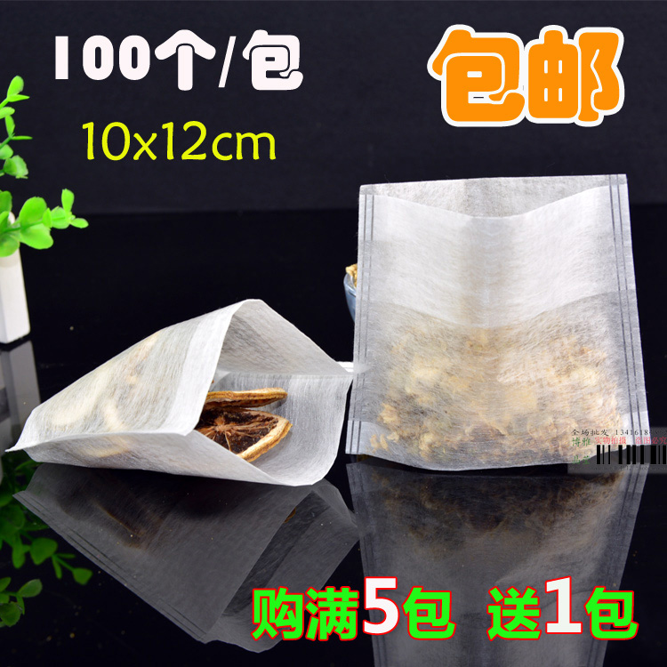 100个10*12cm无纺布反折茶包袋煎药袋泡茶袋过滤袋中药粉袋茶叶袋在类目 餐饮具, 茶具, 其它中 - 来自Buy2taobao.com提供专业的淘宝代购服务