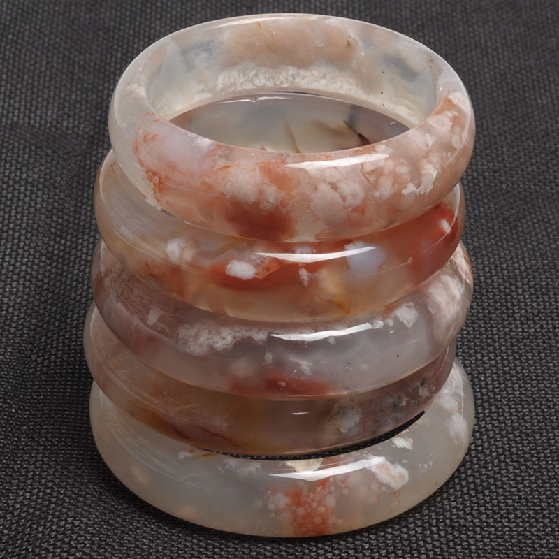 cherry blossoms Agate bracelet Primary color Pure natural quality goods Ice Chalcedony Bracelet Female modelsin the Accessories/Fashion Jewelry, Bracelet category - from Buy2taobao.com to provide professional Taobao agent buy service