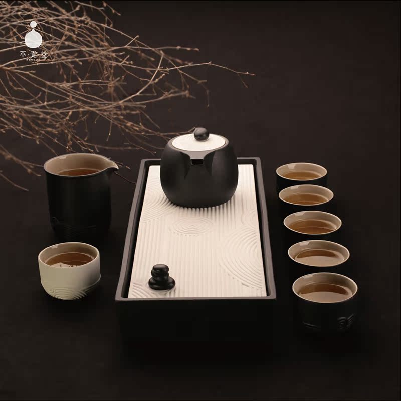 台湾不觉堂 枯山水回方茶盘集 日式陶瓷茶具 复古旧式功夫茶具|ruв категории посуда, чайный сервиз, кунг - Фу, чайный сервиз - от Buy2taobao.com для оказания профессиональной услуги покупки агента Taobao