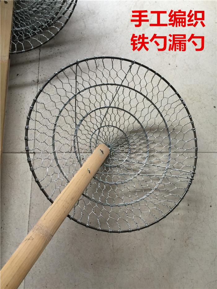 手工编织铁丝漏勺 不锈钢丝捞菜面勺过滤笊篱 加长竹手柄超大直径在类目 厨房/烹饪用具, 烹饪用具, 烹饪勺铲, 漏勺中 - 来自Buy2taobao.com提供专业的淘宝代购服务