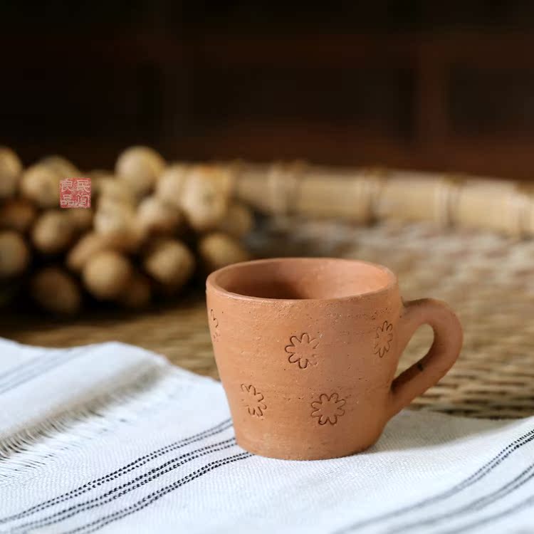 鱼芭杯 小众森系咖啡杯110ml云南傣陶工艺创意小巧主人杯无釉花器在类目 餐饮具, 咖啡器具, 咖啡杯中 - 来自Buy2taobao.com提供专业的淘宝代购服务