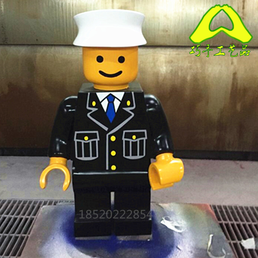 FRP Lego Police Sculpture resin Cartoon characters LEGO a juvenile core Cartoon doll Model customizedin the Business/Office Furniture , City Furniture , Landscaping rich space facilities , Sculpture category - from Buy2taobao.com to provide professional Taobao agent buy service