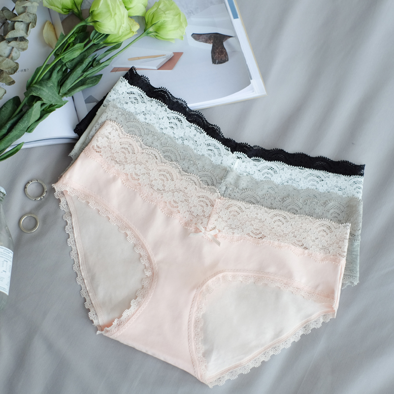 Auntie Bus Lace Triangle pants E-002 girl Underwear 4 Gift box packagingin the Lingerie/Men's underwear/Tracksuit , Briefs category - from Buy2taobao.com to provide professional Taobao agent buy service
