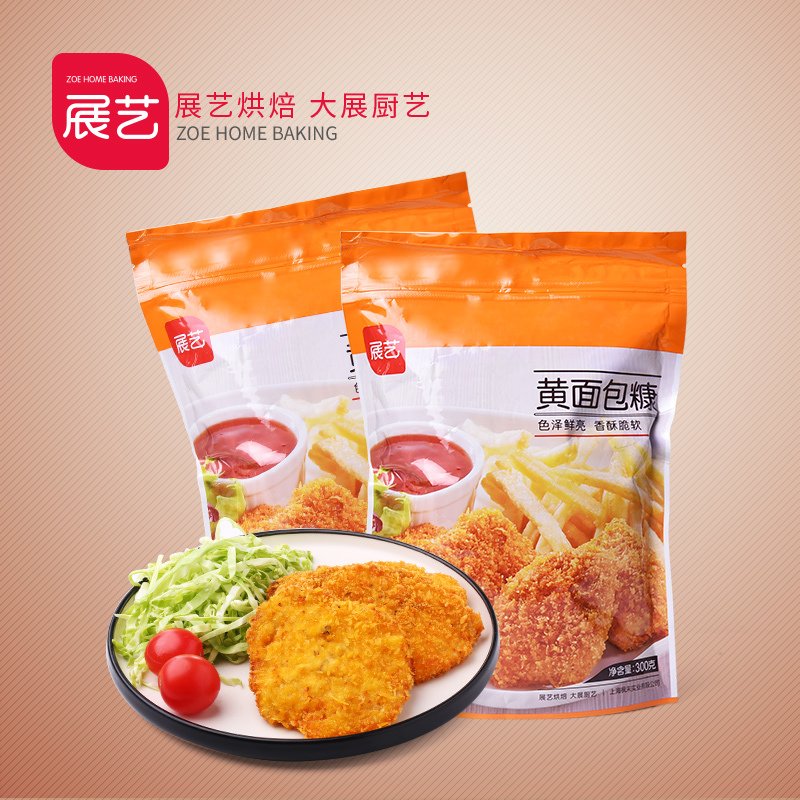 烘焙原料 展艺黄面包糠 面包屑炸鸡粉 鸡排鸡腿猪排虾裹粉300g在类目 粮油米面/南北干货/调味品, 烘焙原料/辅料/食品添加剂-新, 烘培辅料, 面包糠中 - 来自Buy2taobao.com提供专业的淘宝代购服务