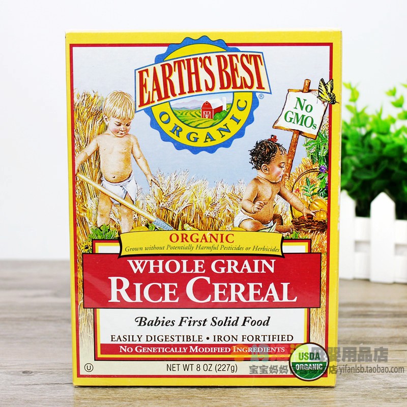美国进口Earth's Best地球世界高铁婴儿米粉/米糊宝宝辅食1段在类目 奶粉/辅食/营养品/零食, 婴幼儿辅食, 米粉/米糊/汤粥中 - 来自Buy2taobao.com提供专业的淘宝代购服务