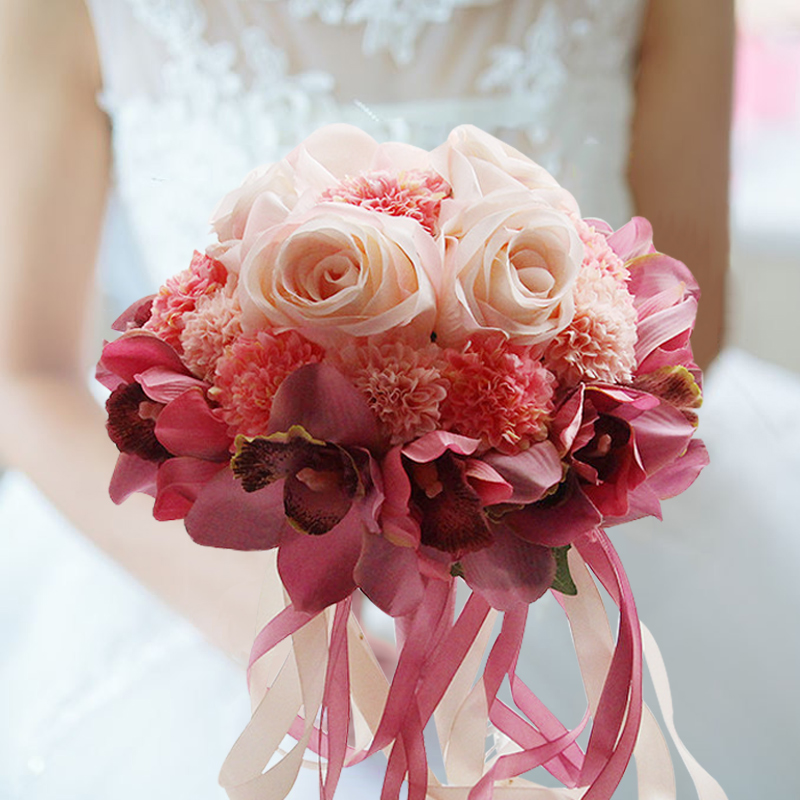 Bride holding flowers Korean Wedding Wedding True and false Hand throwing flowers originality Photography propsin the Flower delivery/Flowers simulation/Plants gardening , Wedding flower arrangement , Bride holding flowers category - from Buy2taobao.com to provide professional Taobao agent buy service