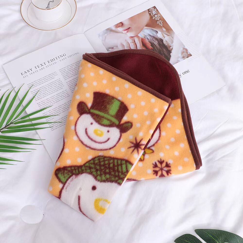日本单治愈系~双面绒雪人小盖毯夏天空调盖毯办公室膝盖毯午睡毯|ruв категории постельные принадлежности, досуг одеяло/одеяло/одеяло - от Buy2taobao.com для оказания профессиональной услуги покупки агента Taobao